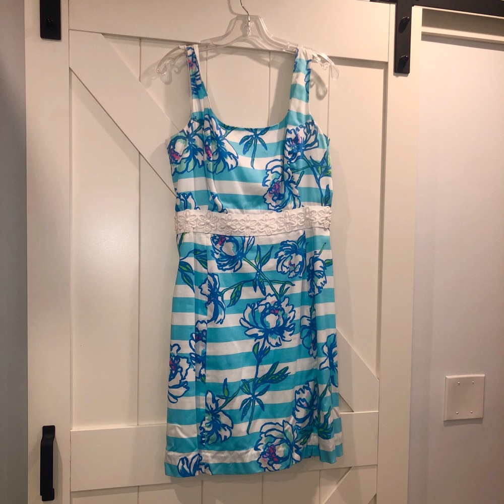 Lilly Pulitzer blue and white dress